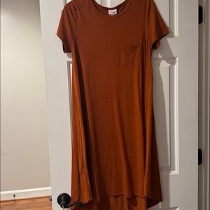 Women’s Small LulaRoe Rust Orange Carly Dress